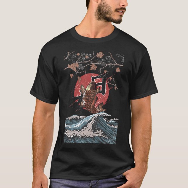 Koi fish flying T-Shirt (Front)