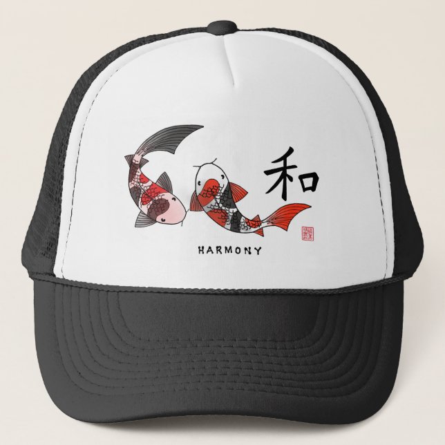 Koi Fish Harmony Hat (Front)