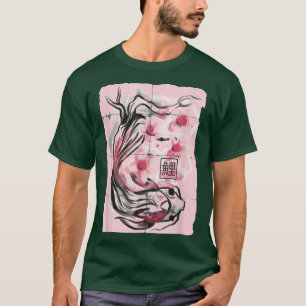 Koi Fish I Koi Carp Japanese Sakura Cherry Blossom T-Shirt