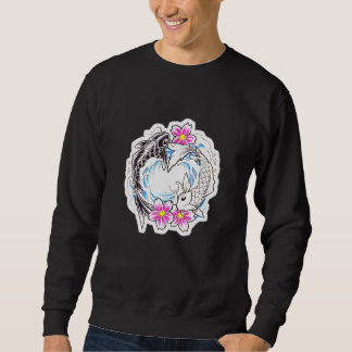Koi Fish In Love Yin And Yang Sweatshirt