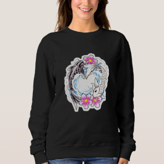 Koi Fish In Love Yin And Yang Sweatshirt