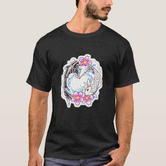 Koi Fish In Love Yin And Yang T-Shirt