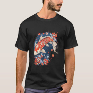 Koi Fish Japanese Koi Carp Fish Japanese Pond Love T-Shirt