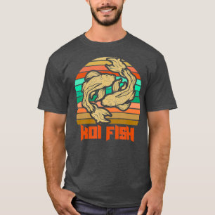Koi Fish - Japanese Nishikigoi Koi - Retro Pond T-Shirt
