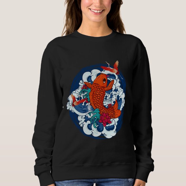 Koi Fish Japanese Sweatshirt (Front)