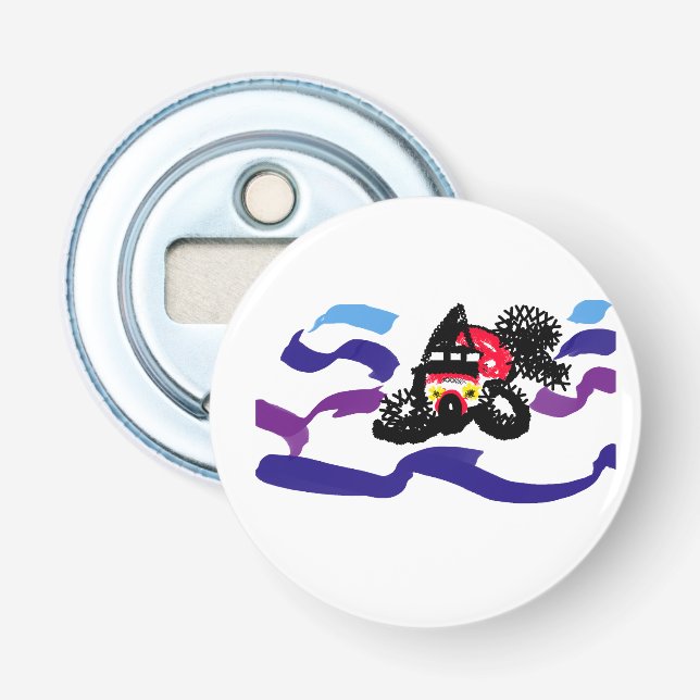 Koi fish  joy  bottle opener (Front)