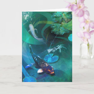 Koi Fish JOY OF KOI Card