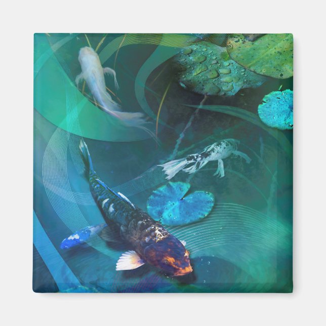 Koi Fish JOY OF KOI Magnet (Front)