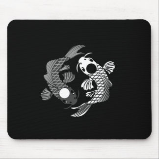 Koi Fish Karma Yin Yang Fate Spiritual Gift Mouse Pad