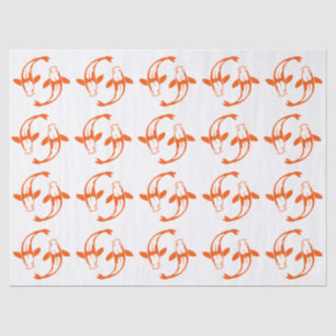 Koi Fish Karp #2 DIY Colours Orange Tissue Paper