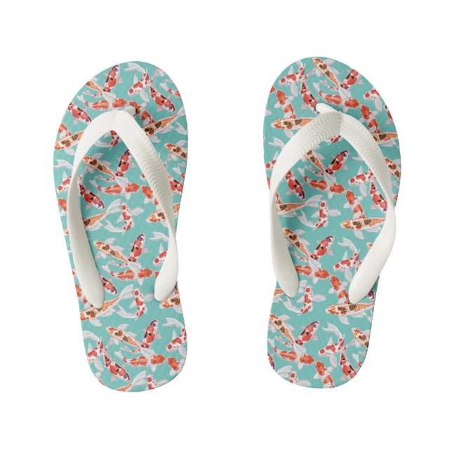 Koi fish  kid's thongs (Footbed)