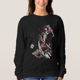 Koi fish    Koi Japanese  Good Luck  Vintage Stree Sweatshirt