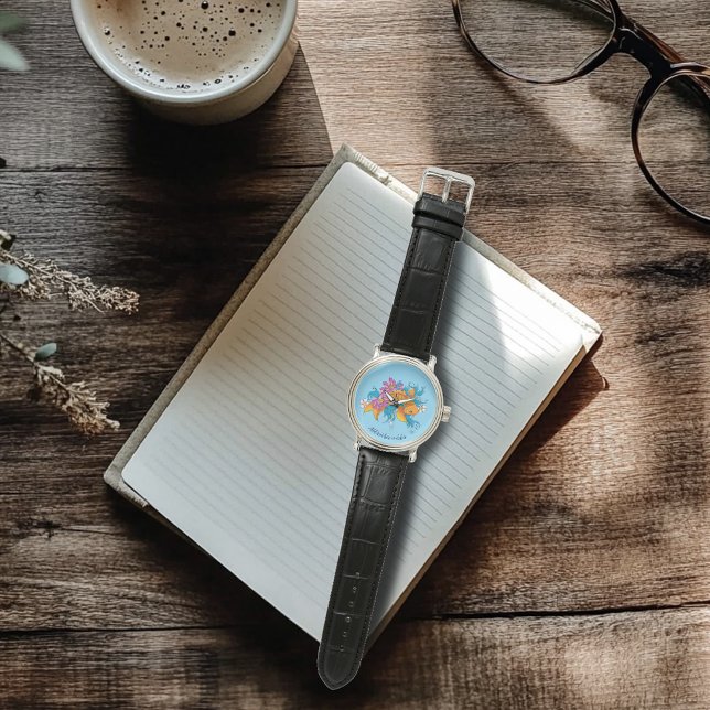 Koi Fish Lotus Cherry Blossoms Watch (Creator Uploaded)