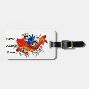 Koi Fish Luggage Tag