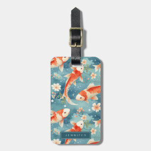 Koi Fish Luggage Tags