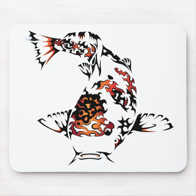 Koi Fish Mouse Pad (Front)