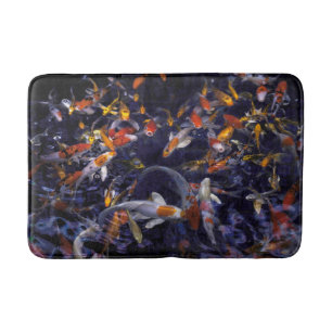 KOI FISH OVER FLOWING BATH MAT