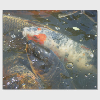 Koi Fish Pond Lake Wrapping Paper Gift