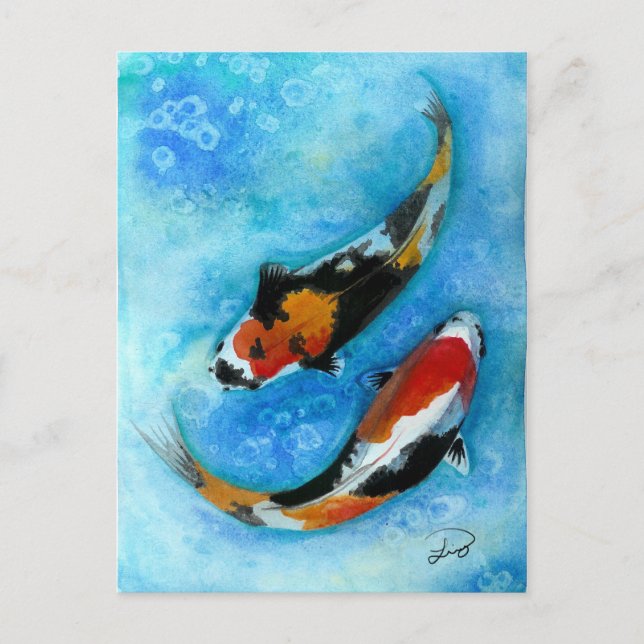 Koi Fish Postcard (Front)