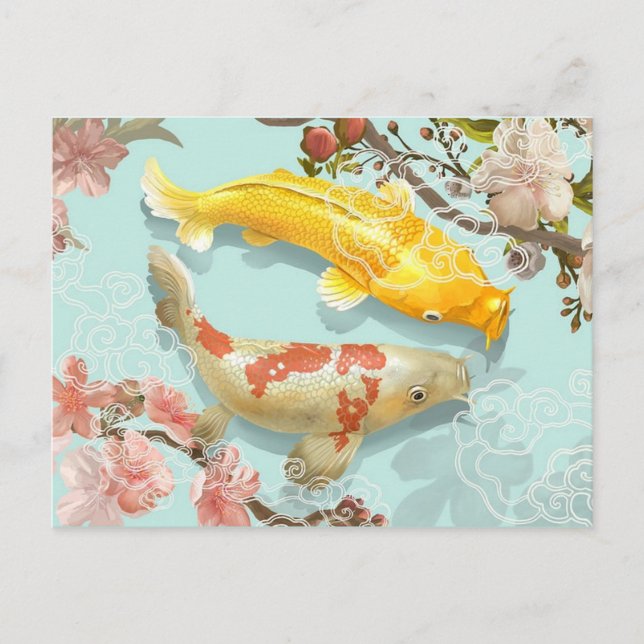 Koi Fish Postcard (Front)