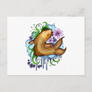 Koi Fish Postcard