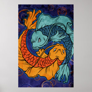 Koi Fish Poster