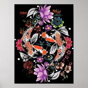 Koi Fish Poster
