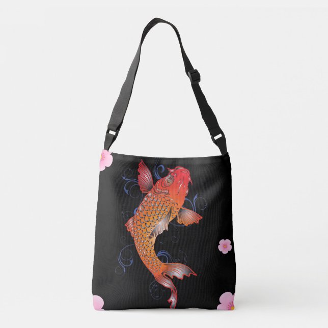 Koi Fish Sealife Crossbody Bag (Back)