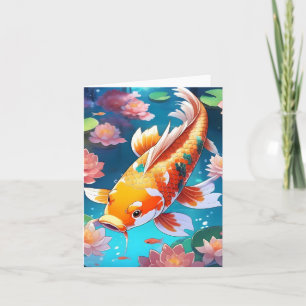 Koi Fish Study N Card