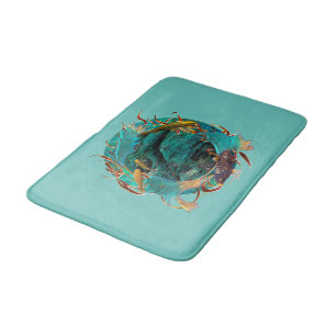 Koi Fish "SWIMMING IN PEACE" Bath Mat