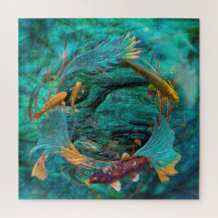 Koi Fish SWIMMING IN PEACE Jigsaw Puzzle
