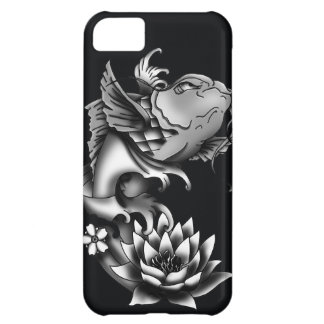 Koi fish tattoo design - Black iPhone 5C Case