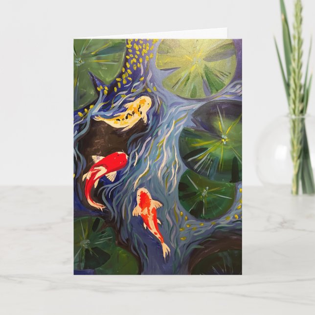 Koi Fish Thank You Card (Front)