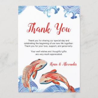 KOI FISH THANK YOU CARD