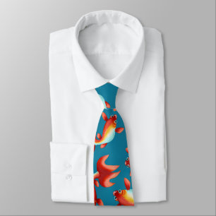 Koi fish tie