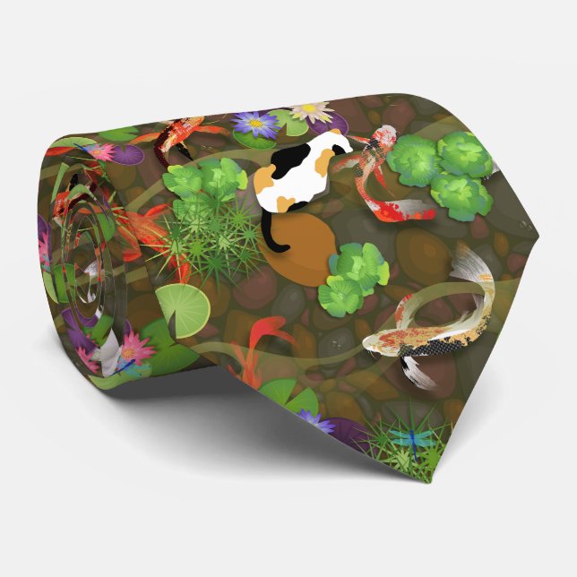 Koi Fish Tie (Rolled)