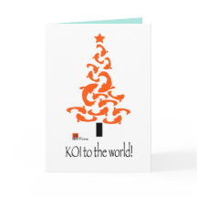 KOI (fish) to the world Christmas  card 2021-22