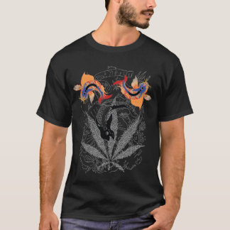 Koi Fish Triple Black Graphic Tee