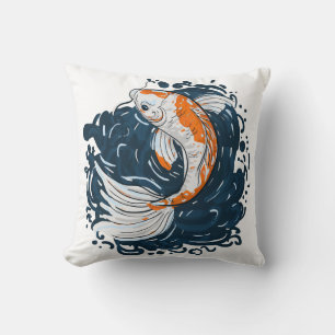 Koi Fish water bending master Cushion
