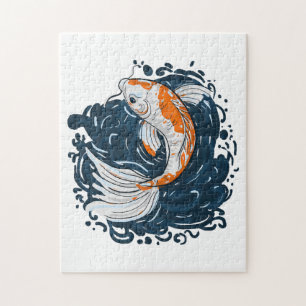 Koi Fish water bending master Jigsaw Puzzle