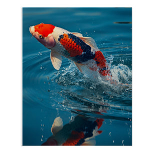 KOI FISH WATERCOLOR POSTER