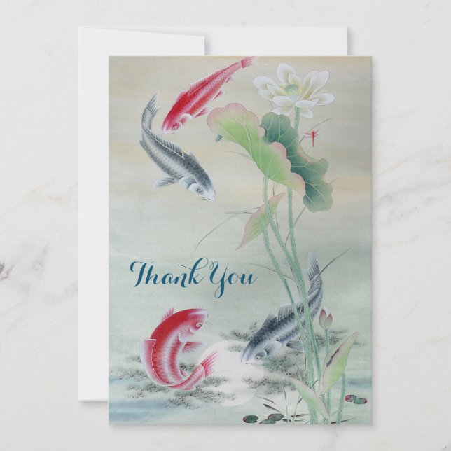 Koi Fish with Lotus (Front)