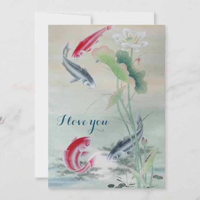 Koi Fish with Lotus (Front)