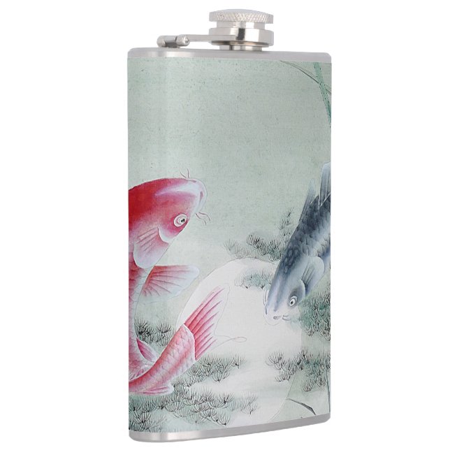 Koi Fish with Lotus Hip Flask (Right)