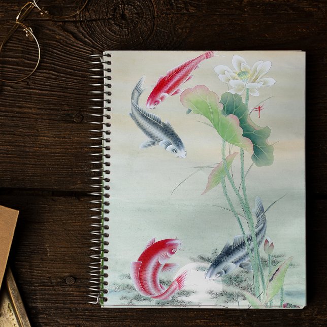 Koi Fish with Lotus Notebook (Creator Uploaded)
