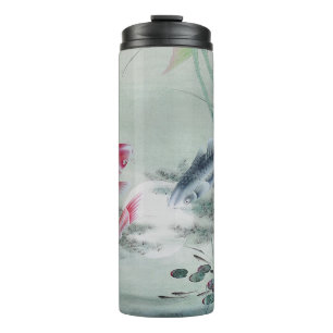 Koi Fish with Lotus Thermal Tumbler