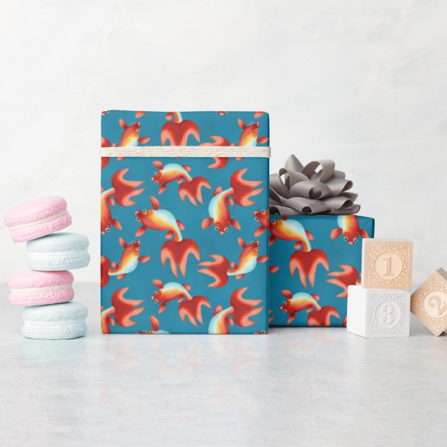 Koi Fish  Wrapping Paper (Baby Shower)