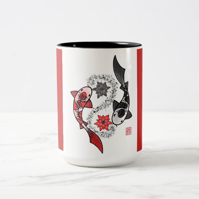 Koi Fish Yin Yang Mug (Center)