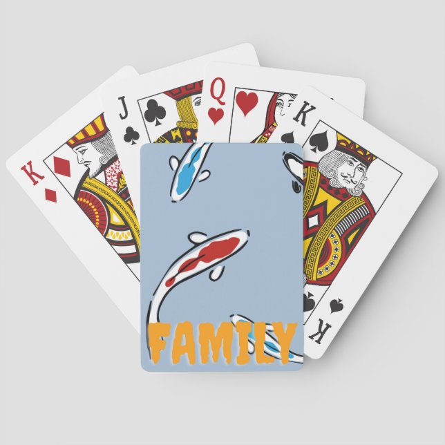 Koi Fish | Zazzle_Growshop. Playing Cards (Back)