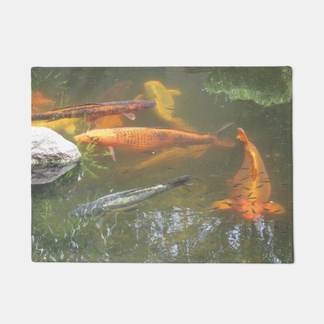 Koi in the Pond Doormat (Front)